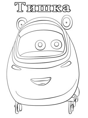 Интересные и красивые раскраски для девочек с Паровозиком Тишкой