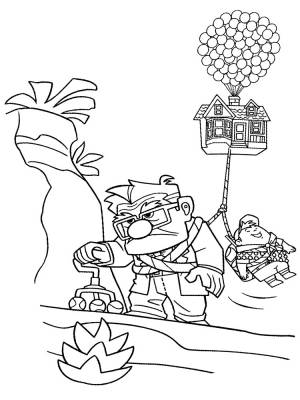 Детские раскраски с Вверх