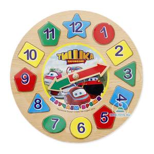 Игрушка Паровозик Тишка «Пазл-часы»