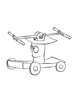 Раскраски Паровозик Тишка