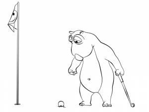 Детские раскраски с Бернардом