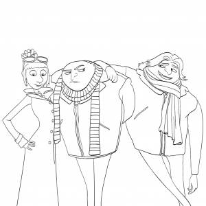 Раскраски Гадкий я 3