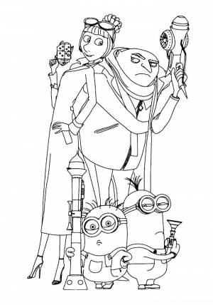 Раскраски Гадкий я 2 Миньоны