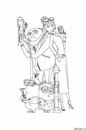 Раскраска Гадкий я 2