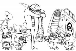 раскраски детские с мультиками раскраски для детей с миньонами