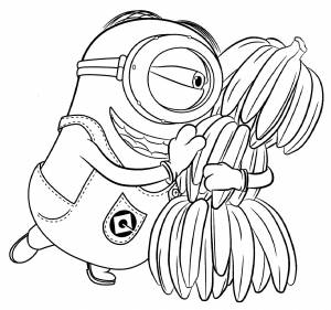 Раскраска миньоны