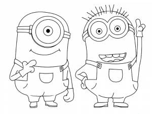 раскраски детские с мультиками раскраски для детей с миньонами