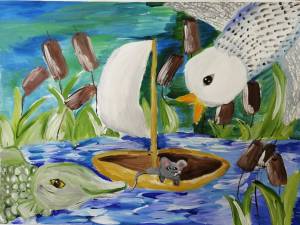 Рисунок к произведению мышонок пик