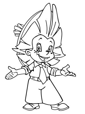 Картинка раскраска незнайка