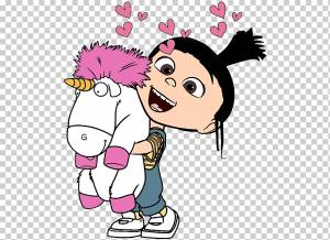 Агнес Гадкий Я Миньоны, Злой Единорог с, любовь, ребенок, рука png