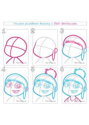 Как нарисовать Агнес из Гадкий я