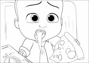 Раскраска Босс-Молокосос