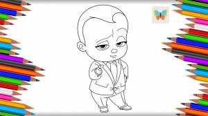 Как нарисовать Теодора Цветика Темплтона из мультика Босс-Молокосос