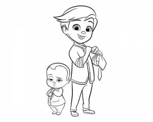 Раскраски из мультфильма Босс Молокосос