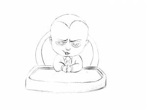 Босс молокосос раскраска для детей