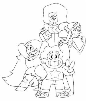 Раскраски Вселенная стивена шпинель