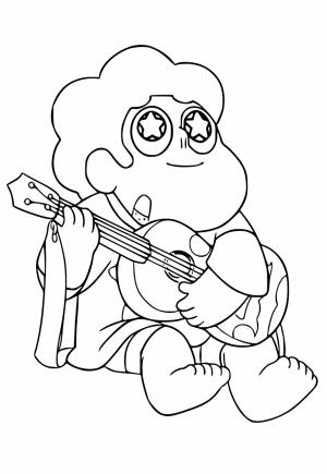 Раскраска Вселенная Стивена Гитара