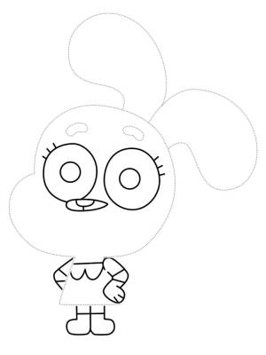 Полезные картинки Удивительный мир Гамбола для девочек которые любят рисовать и раскрашивать