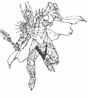 Раскраски хоббит, Раскраска Хоббиты с мечами властелин колец