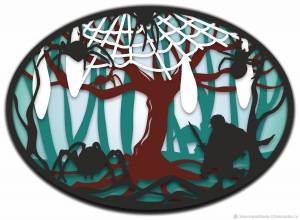 Многослойная раскраска серия Хоббит в интернет-магазине Ярмарка Мастеров по цене 500 ₽