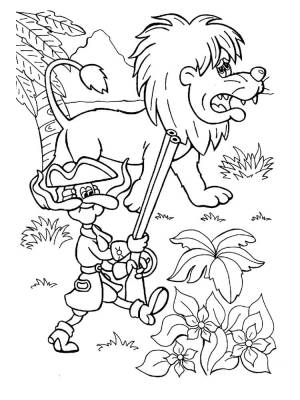 Раскраска Барон Мюнхгаузен 2