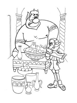 Раскраска Барон Мюнхгаузен 1