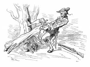 Раскраска барон мюнхгаузен