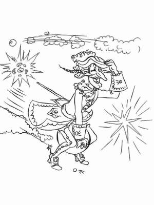 Раскраски Барон Мюнхгаузен