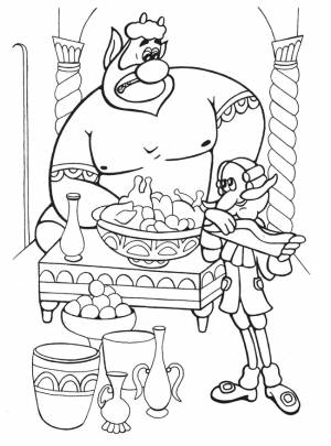 Раскраски Барон Мюнхгаузен