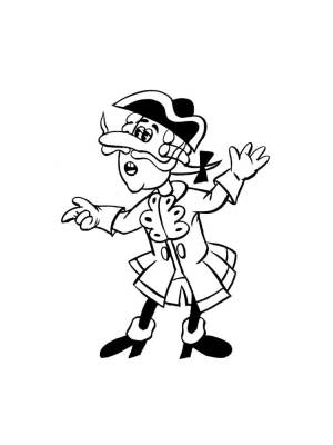 Раскраска Барон Мюнхгаузен 6