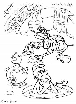 Барон мюнхгаузен раскраска