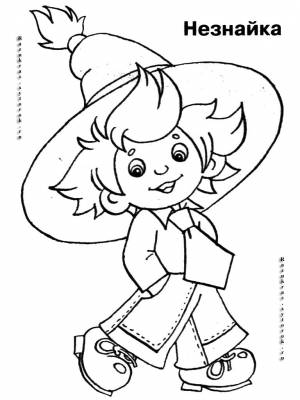 раскраски с незнайкой для детей