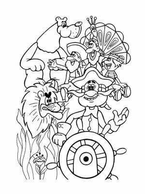 Раскраски Барон Мюнхгаузен