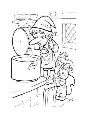 Раскраски Карлик Нос   в формате