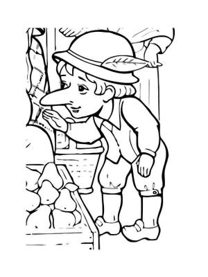 Раскраски Карлик Нос