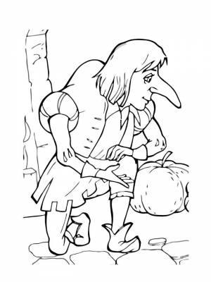 Раскраски Карлик Нос   в формате