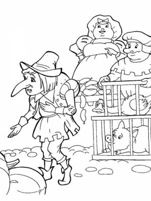 Раскраски Карлик Нос   в формате