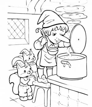 Рисунки к сказке Карлик Нос карандашом