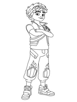 Раскраски для самых маленьких Зак Шторм