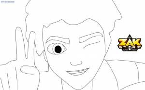 Раскраска Раскраска Зак Шторм