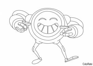 Раскраска Карамба веселится