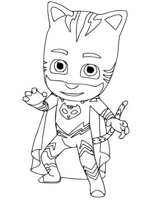 Распечатать на  детские раскраски Герои в масках