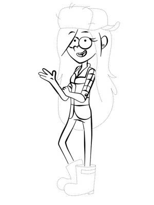 Изучаем с малышом цвета с помощью раскрасок с Гравити Фолз