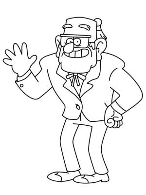 Раскрашиваем развивающие раскраски Гравити Фолз для малышей