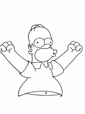Раскраска Симпсоны