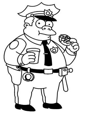 Раскраски с Симпсонами помогут для подготовки детей к школе