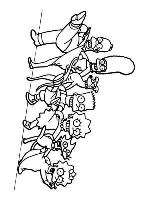 Раскраски Симпсоны