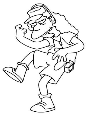 Раскрашиваем раскраски Симпсоны с нашими маленькими художниками