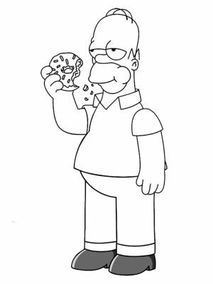 Раскраски Симпсоны