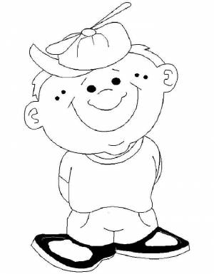 Раскраска Мальчик